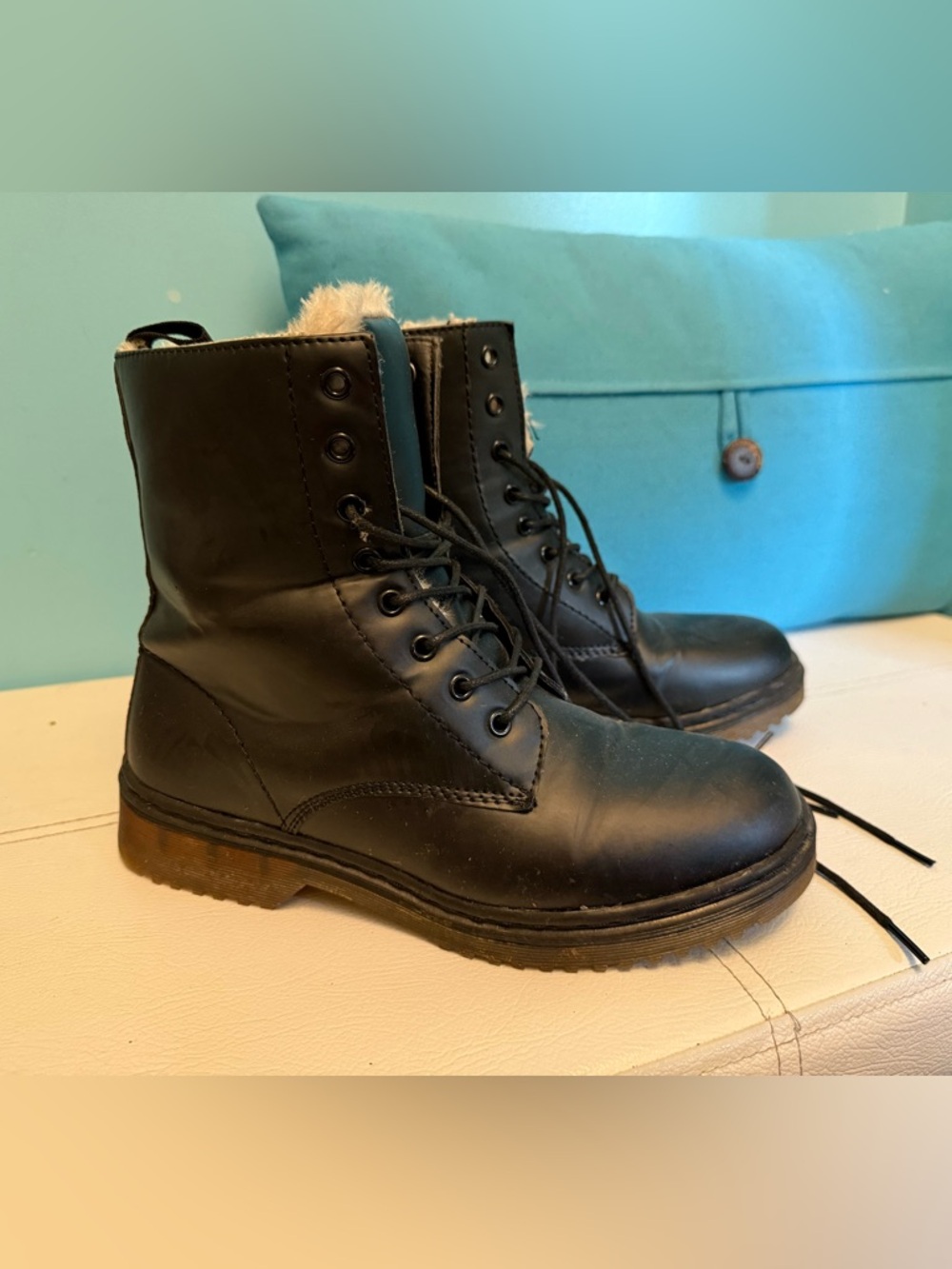 Streetwear Society Black Combat Moto Boots